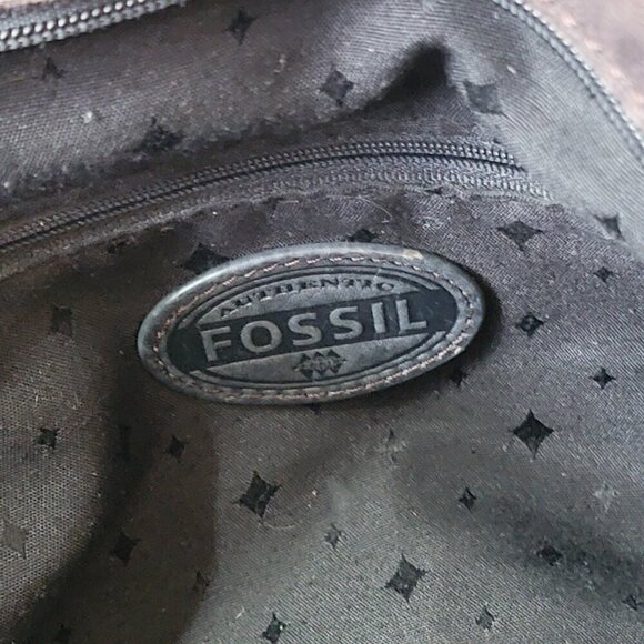 FOSSIL Black Leather Maddox XL Laptop Work Tote Shoulder Bag - Picture 9 of 13
